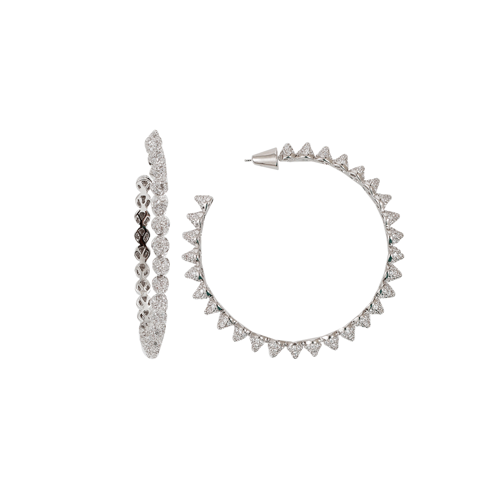 EDDIE BORGO-Mini Cone Hoop Earrings-SILVER