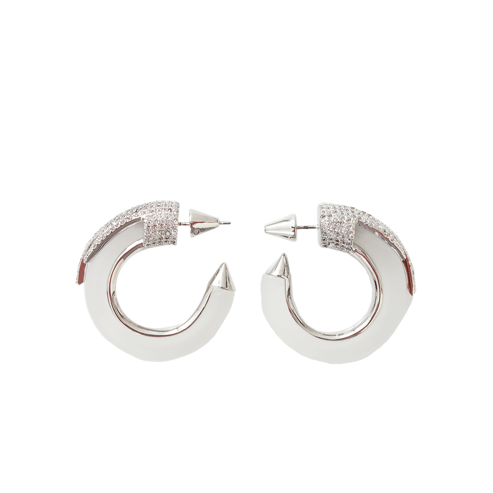 EDDIE BORGO-Plume Hoop-SILVER