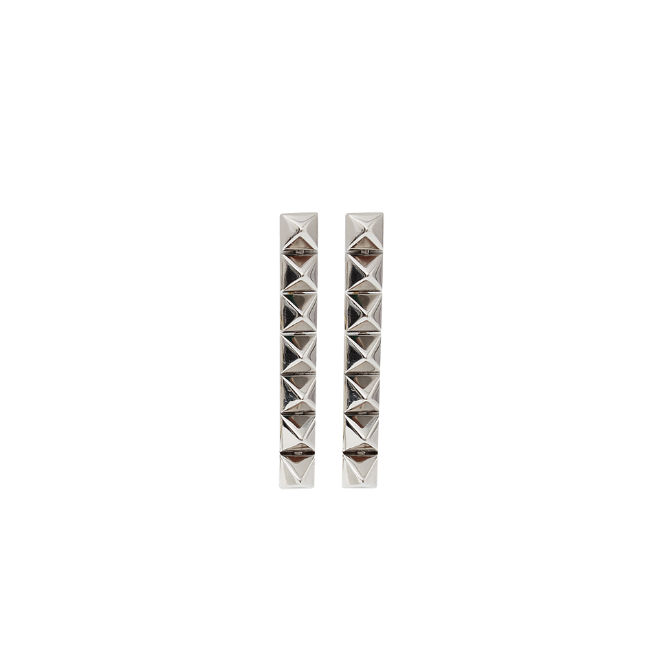 EDDIE BORGO-Pyramid Drop Earrings-SILVER