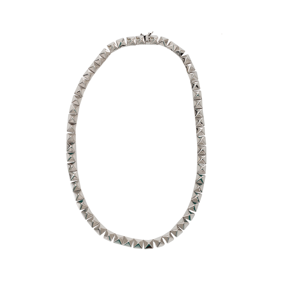 EDDIE BORGO-Pyramid Necklace-SILVER