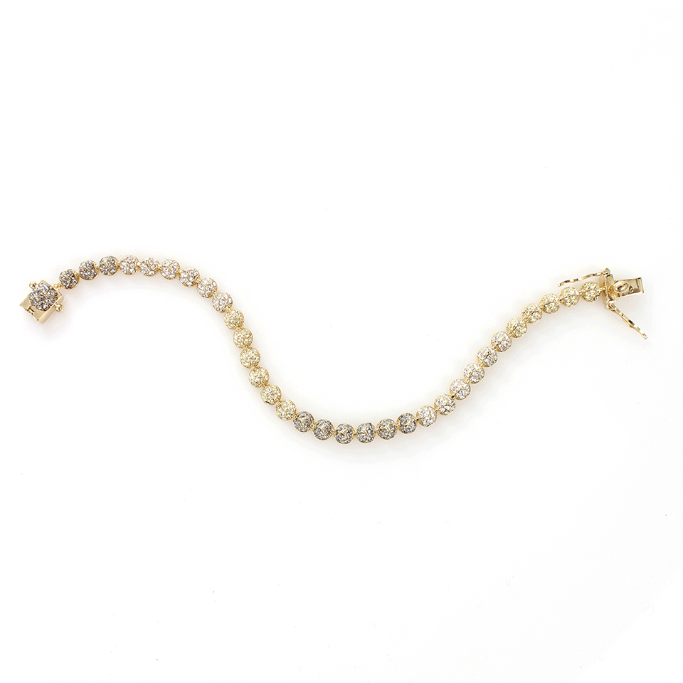 EDDIE BORGO-Mini Pave Cone Bracelet-YLLW GLD