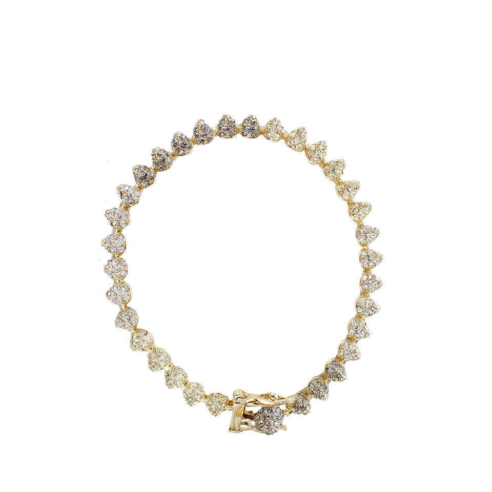 EDDIE BORGO-Mini Pave Cone Bracelet-YLLW GLD