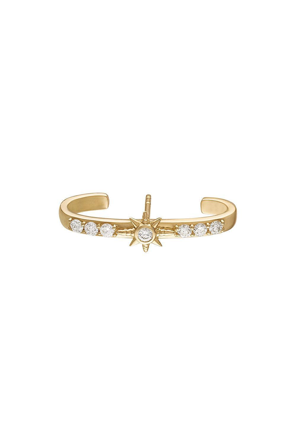 Cosmic Bar Stud Earring-YELLOW GOLD-JEWELRYFINE JEWELEARRING-EDEN PRESLEY