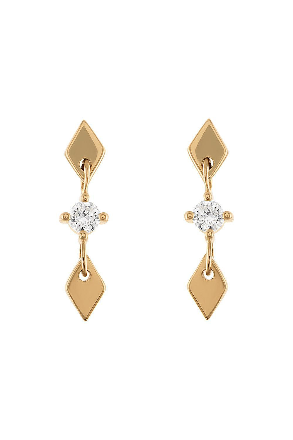 Diamond Shine Stud Earrings 1-YELLOW GOLD-JEWELRYFINE JEWELEARRING-EDEN PRESLEY