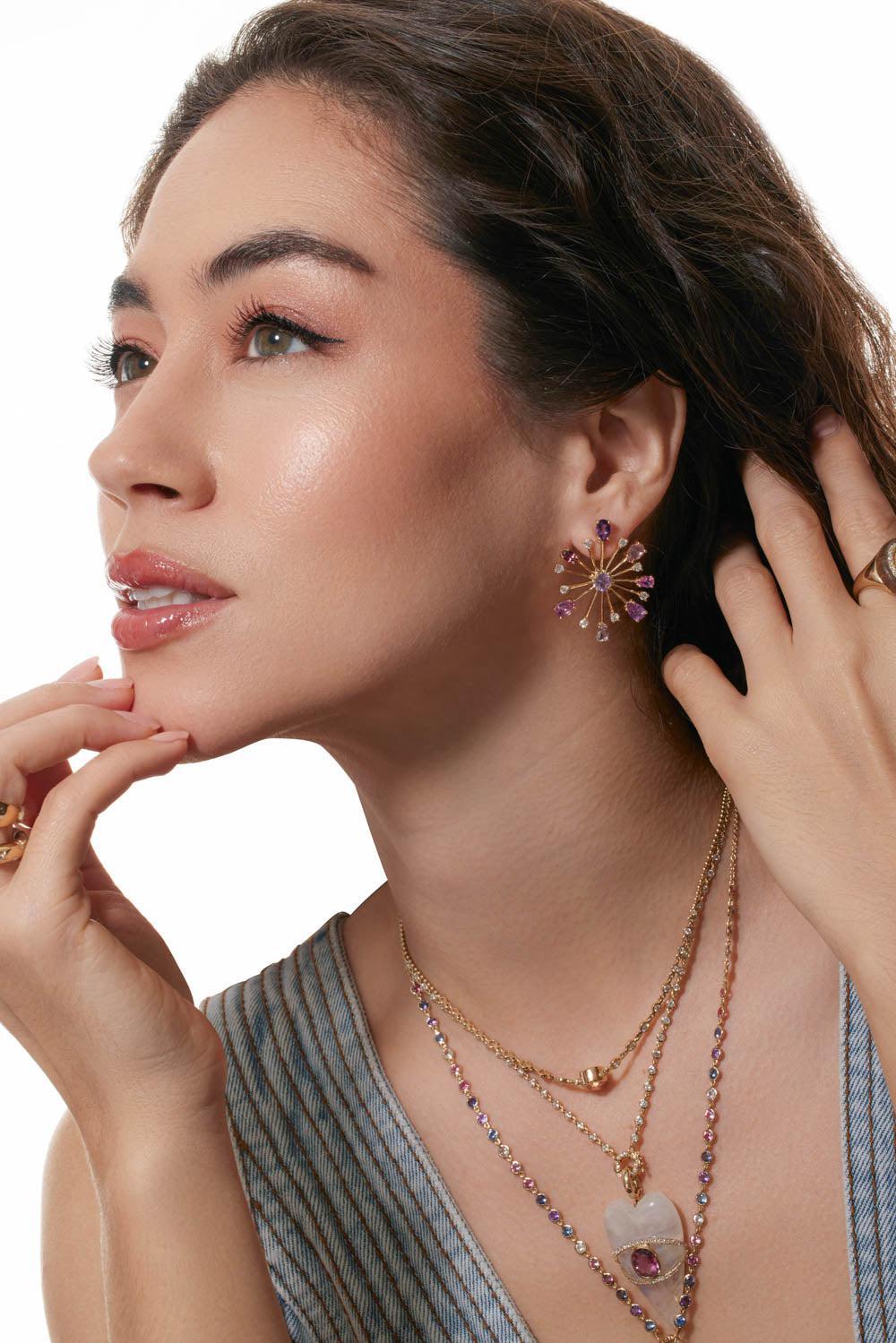 Large Pop Rocks Stud Earrings-YELLOW GOLD-JEWELRYFINE JEWELEARRING-EDEN PRESLEY