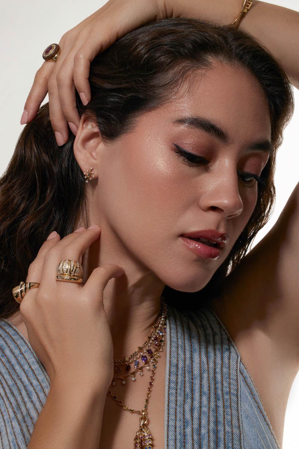 Small Sparkle Stud Earrings-YELLOW GOLD-SML-JEWELRYFINE JEWELEARRING-EDEN PRESLEY