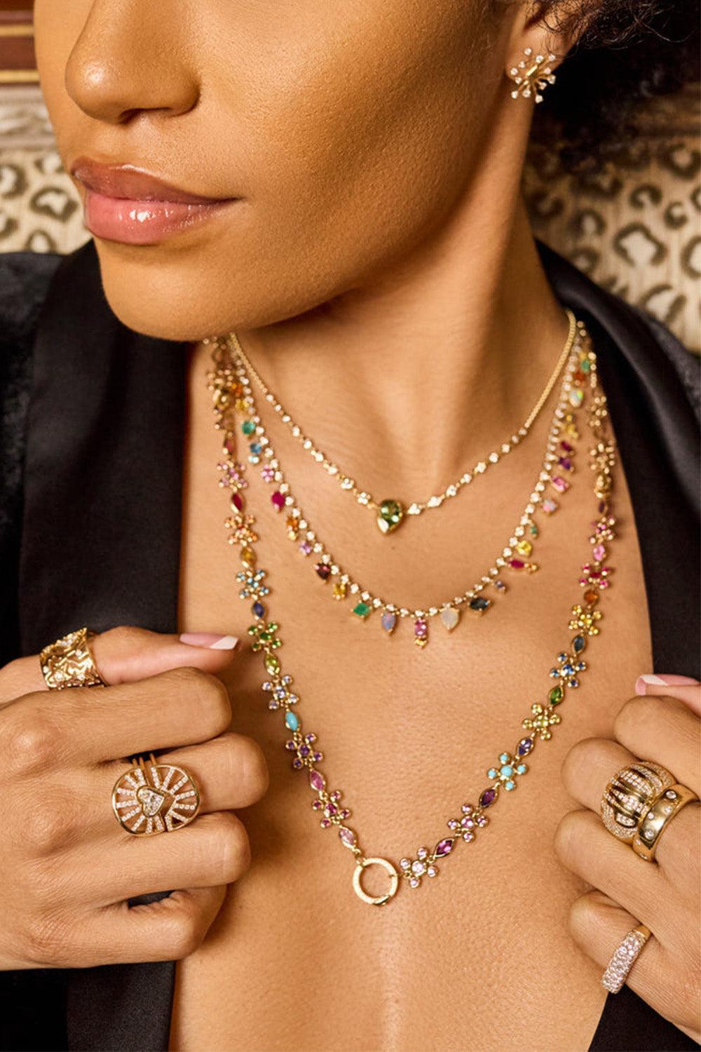 Rainbow Collar Necklace