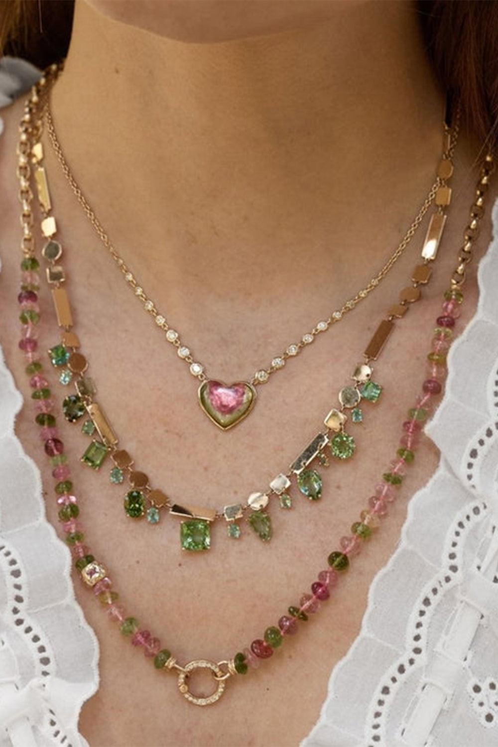 Pastel Colored Closure Necklace-YELLOW GOLD-22-JEWELRYFINE JEWELNECKLACE O-EDEN PRESLEY