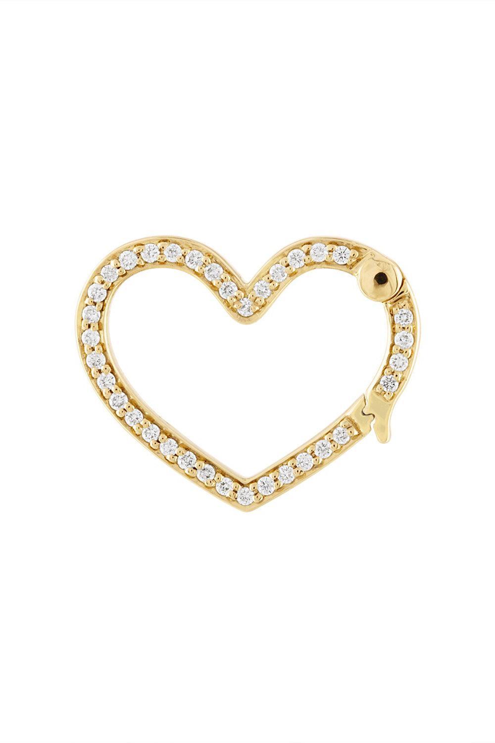 Double Sided Heart Motif Lock-YELLOW GOLD-JEWELRYFINE JEWELPENDANT-EDEN PRESLEY