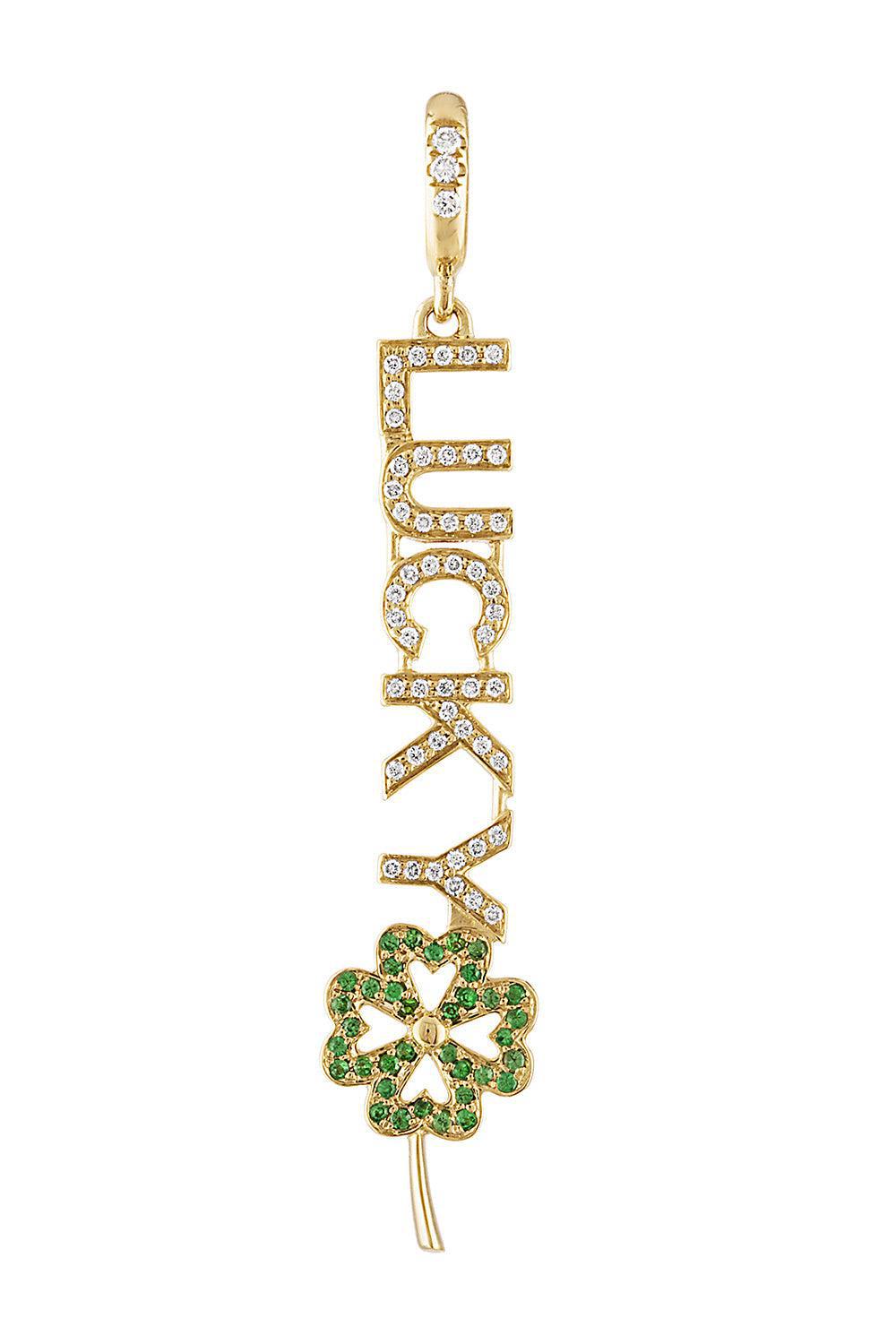 EDEN PRESLEY-Lucky Mantra Pendant-YELLOW GOLD