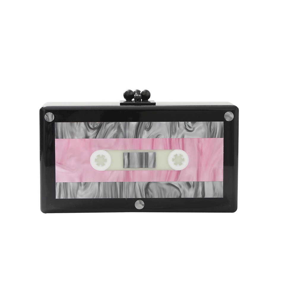 EDIE PARKER-Cassette Clutch-BLACK