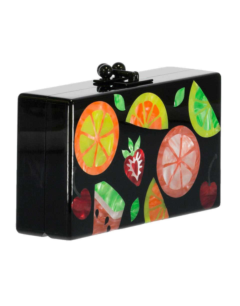 EDIE PARKER-Jean Fruit Cocktail Clutch-BLACK