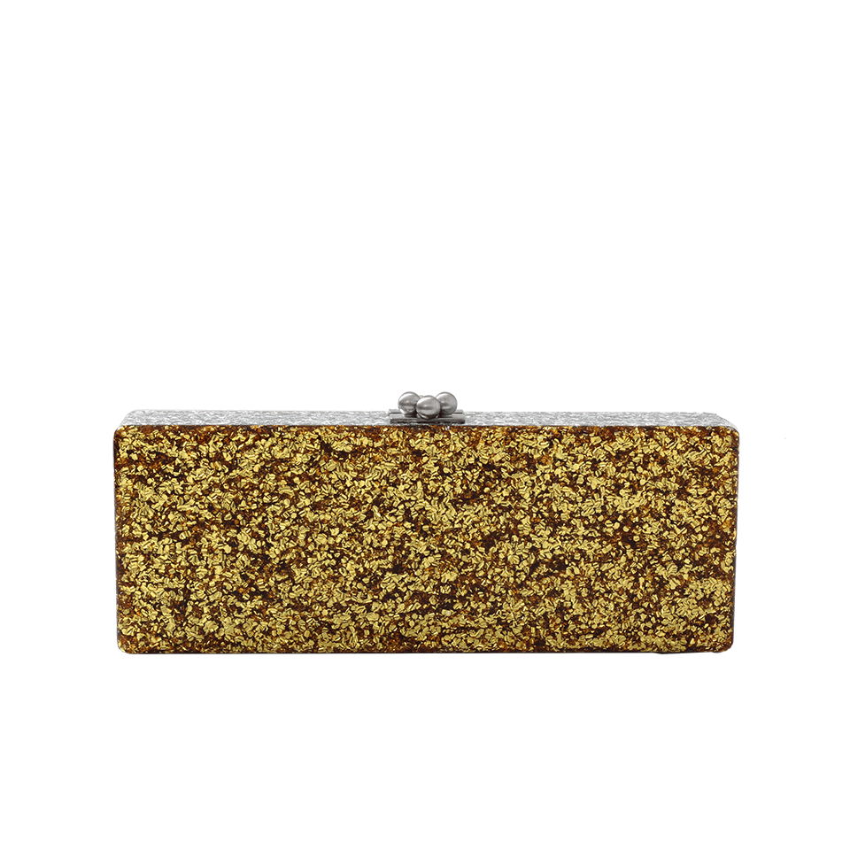 EDIE PARKER-Flavia Confetti Clutch-GLD/SLVR