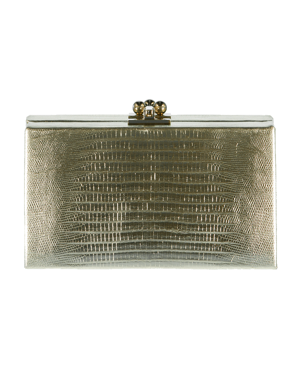 EDIE PARKER-Jean Lizard Clutch-GOLD