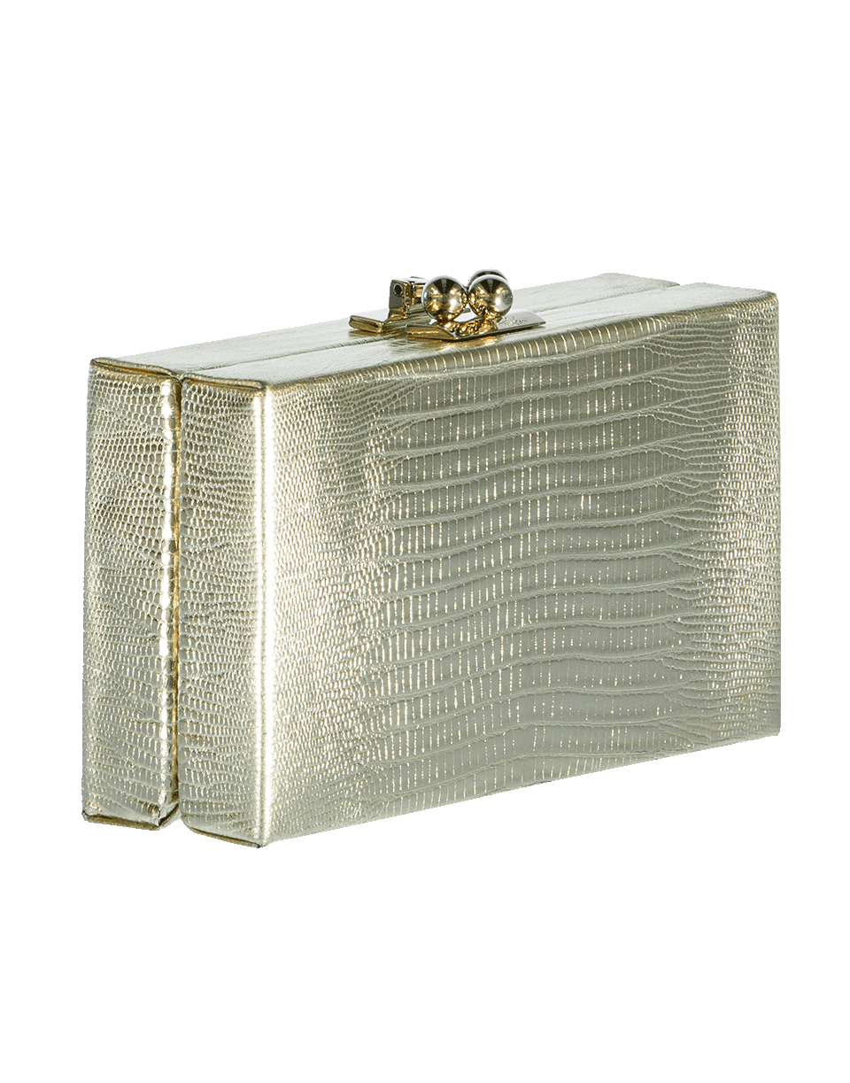 EDIE PARKER-Jean Lizard Clutch-GOLD
