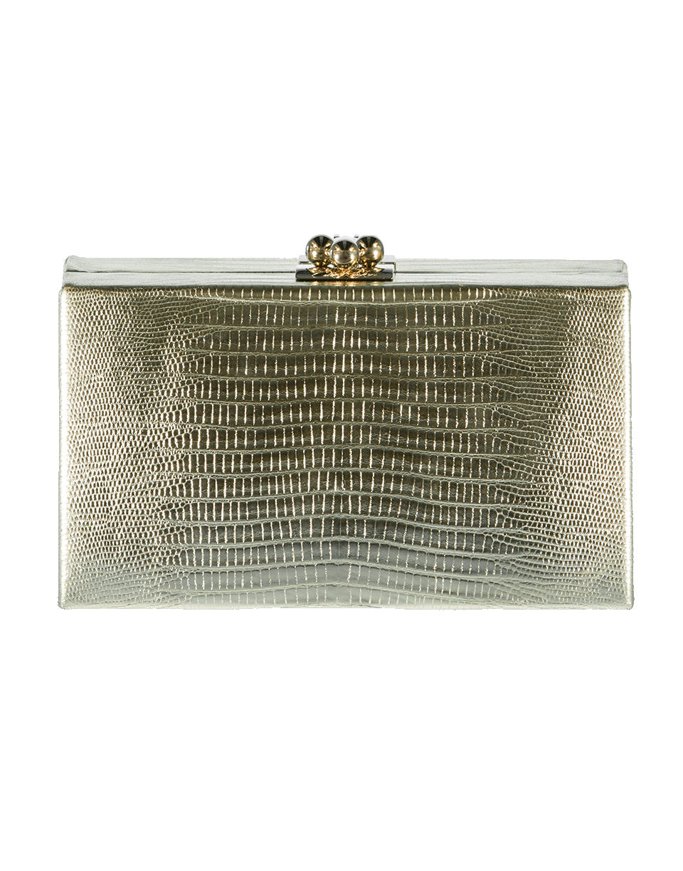 EDIE PARKER-Jean Lizard Clutch-GOLD