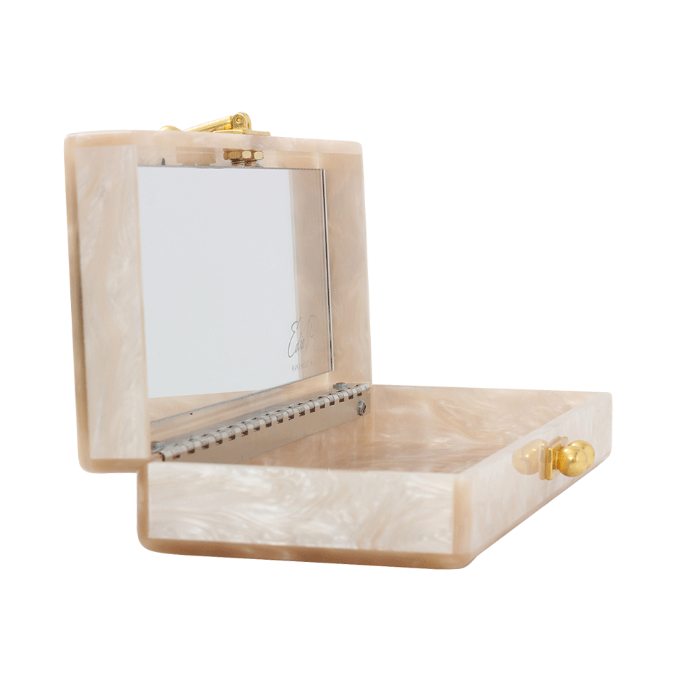 EDIE PARKER-Flavia Pineapple Clutch-NUDE
