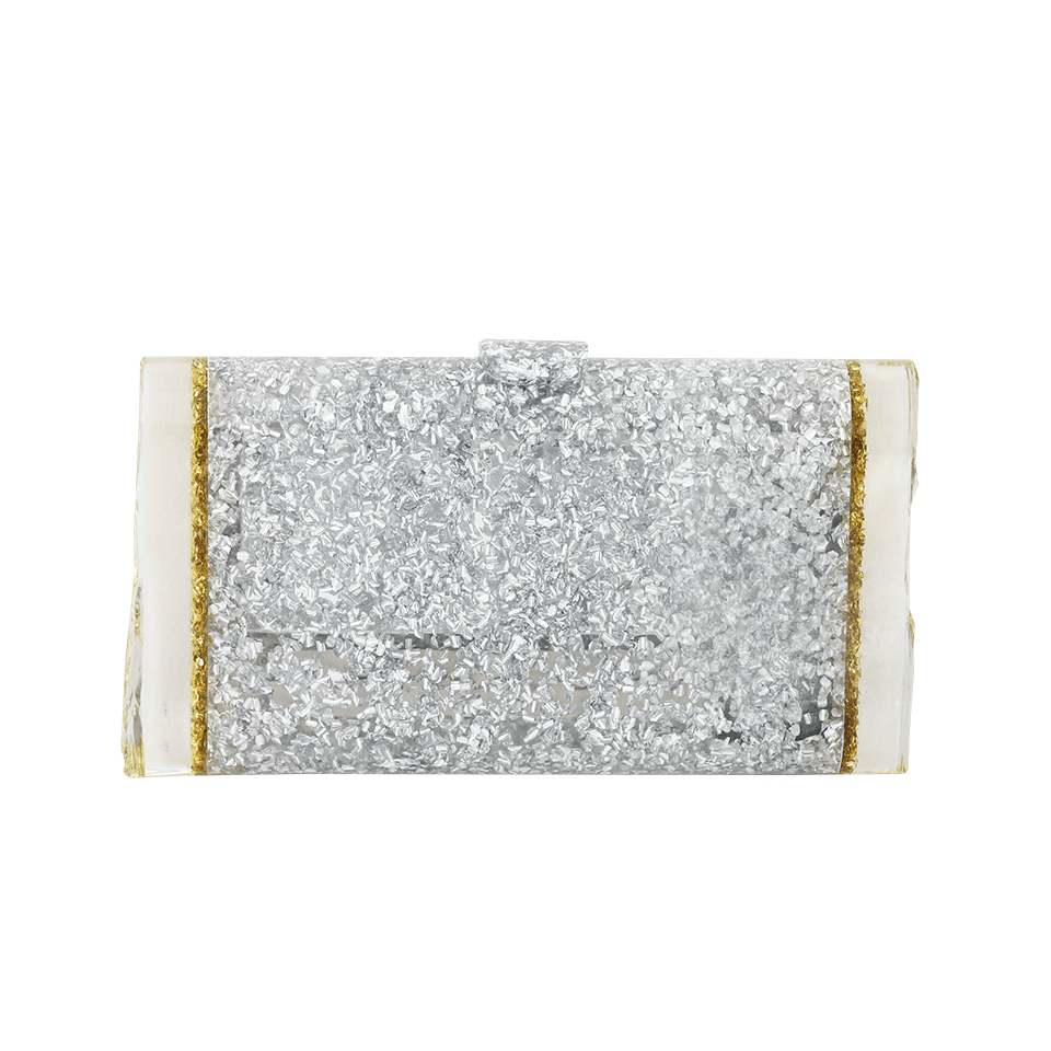 EDIE PARKER-Lara Backlit Clutch-SILVER