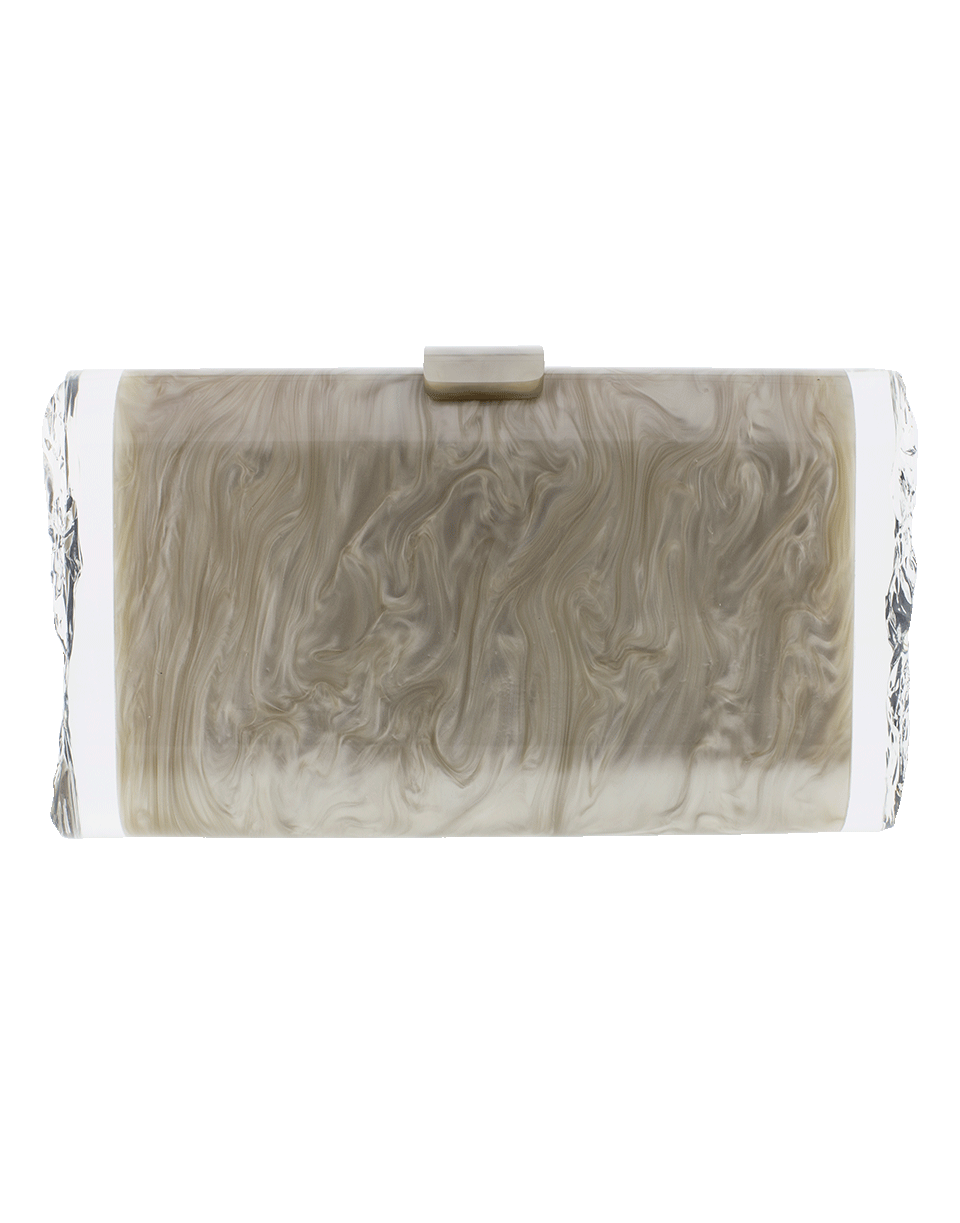 EDIE PARKER-Lara Solid Clutch-TAUPE