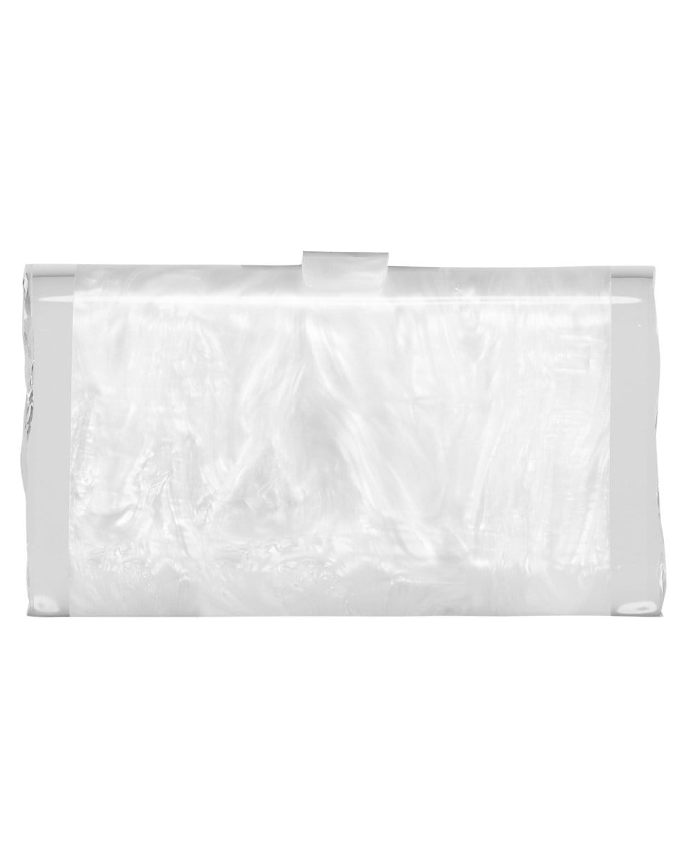EDIE PARKER-Lara With Ice Ends Clutch-WHITE