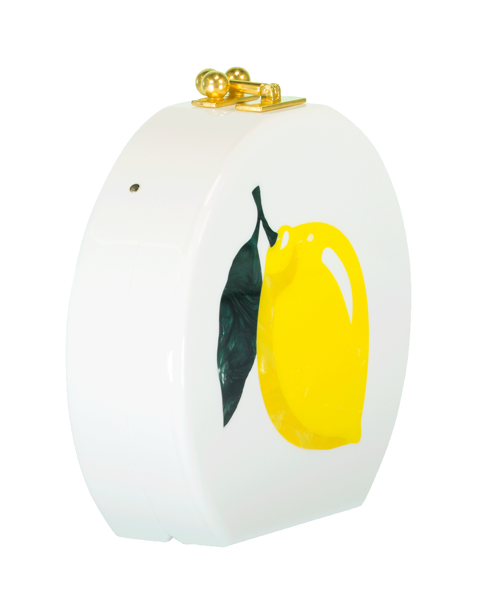 EDIE PARKER-Oscar Lemon Clutch-WHITE