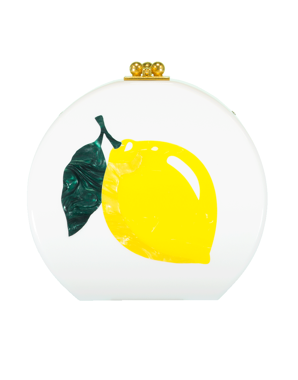 EDIE PARKER-Oscar Lemon Clutch-WHITE