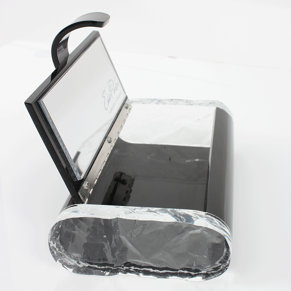 EDIE PARKER-Lara Solid Clutch-BLACK