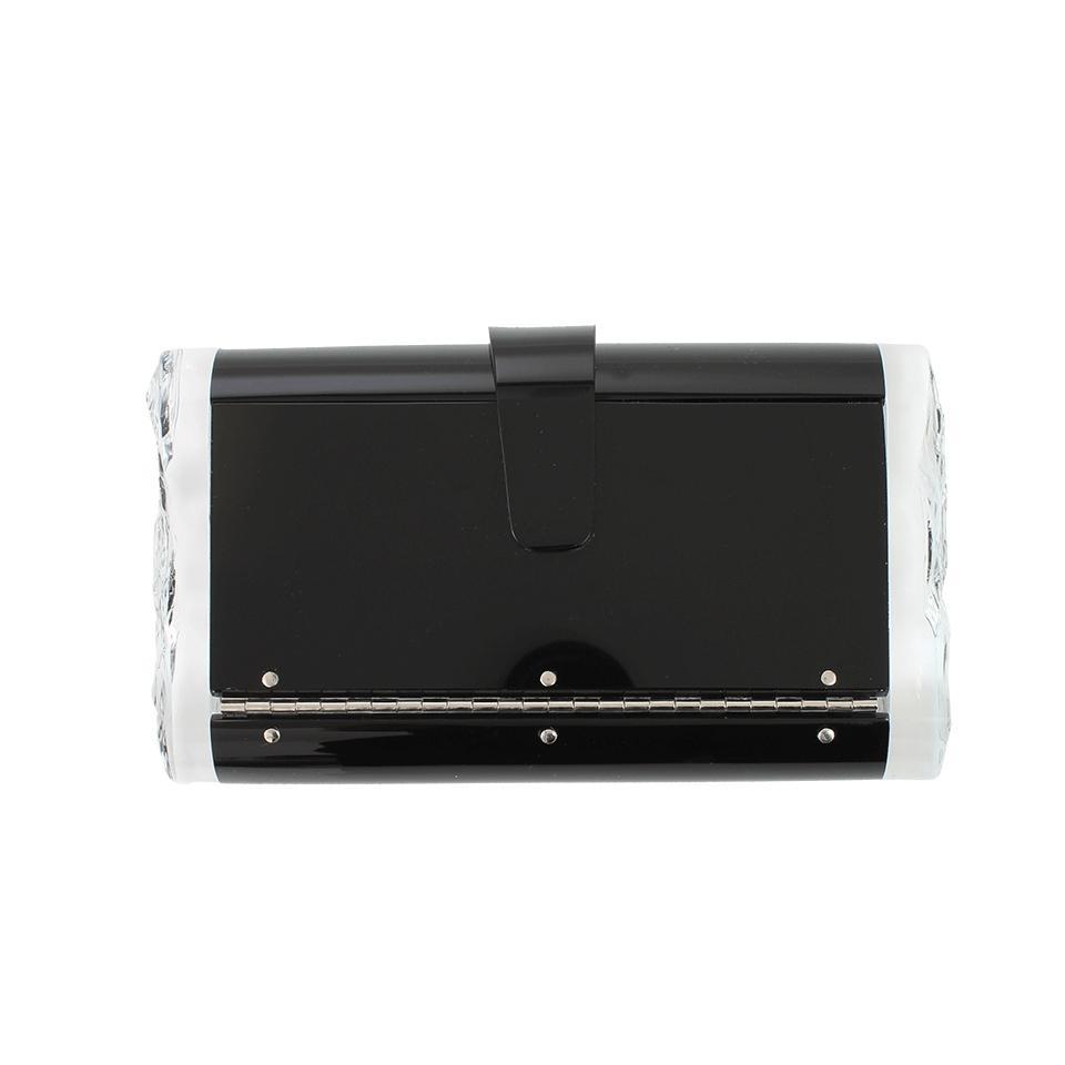 EDIE PARKER-Lara Solid Clutch-BLACK