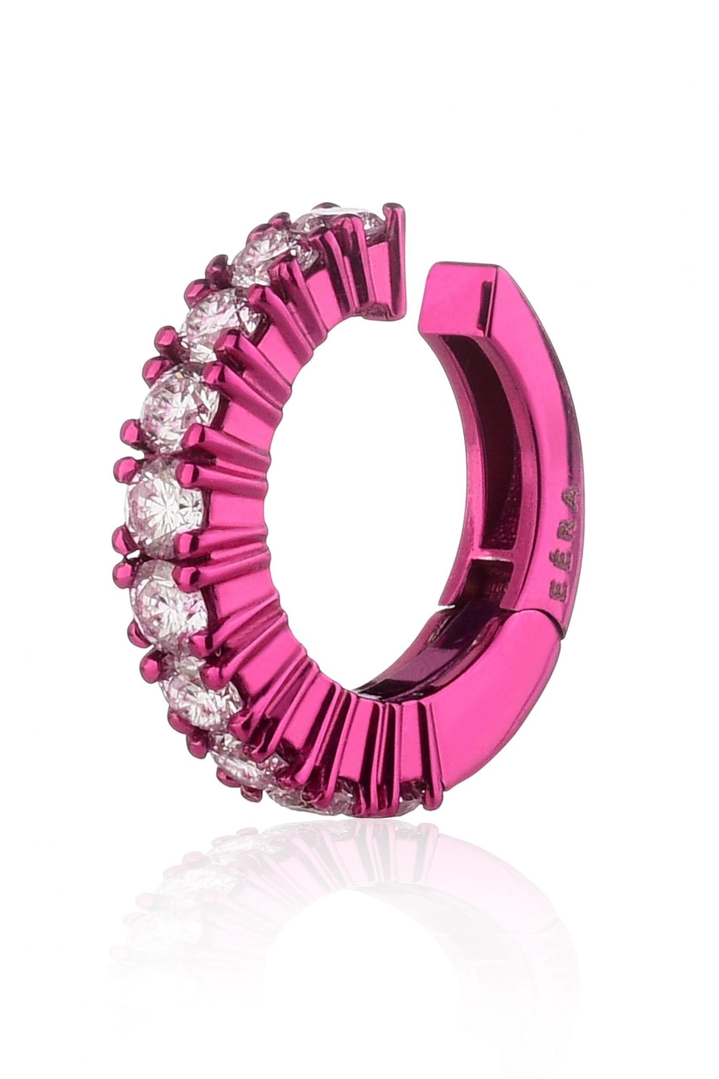 EÉRA-Fuschia Mini Earcuff-WHITE GOLD