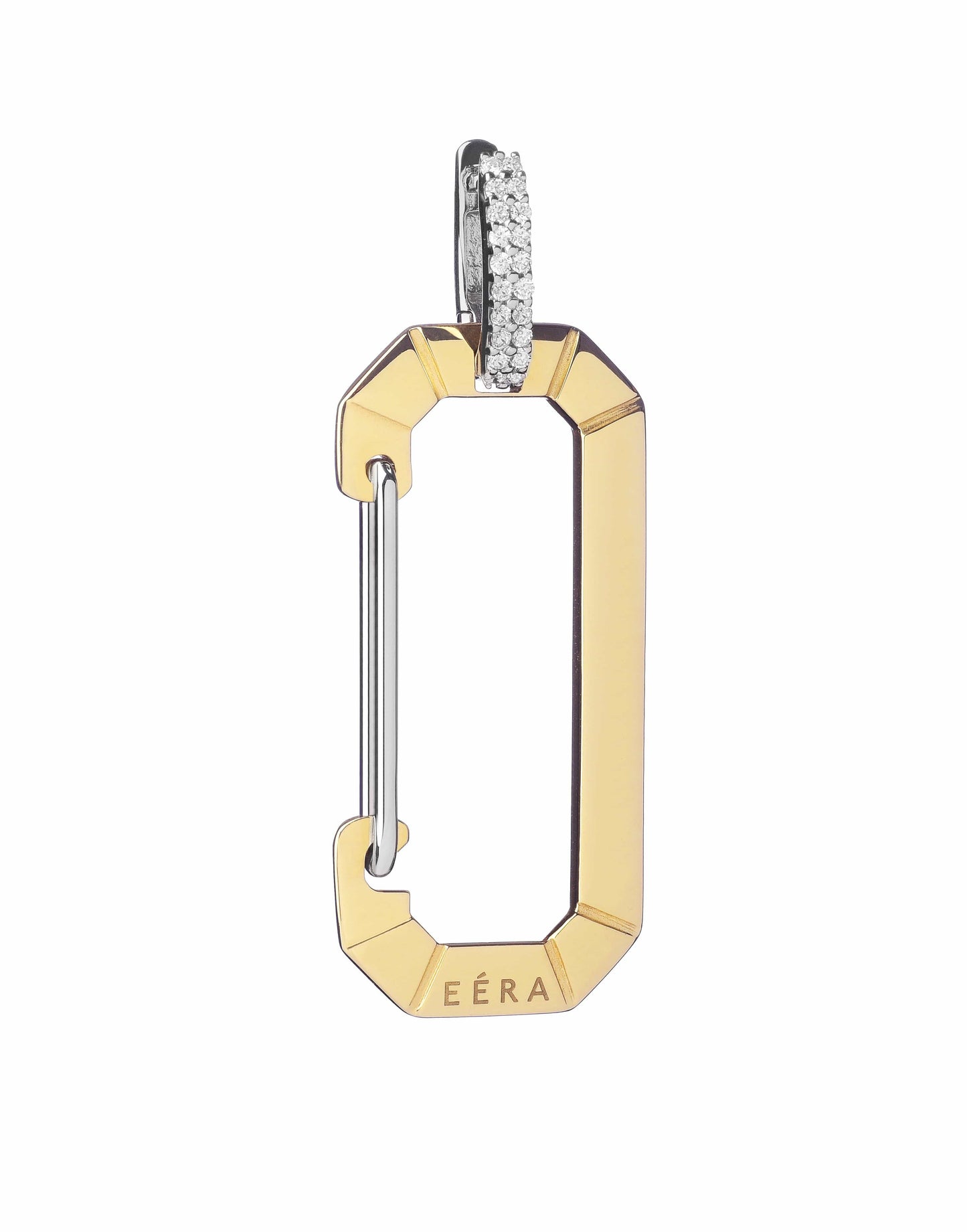 EÉRA-Small Gold Chiara Earring-WHITE GOLD