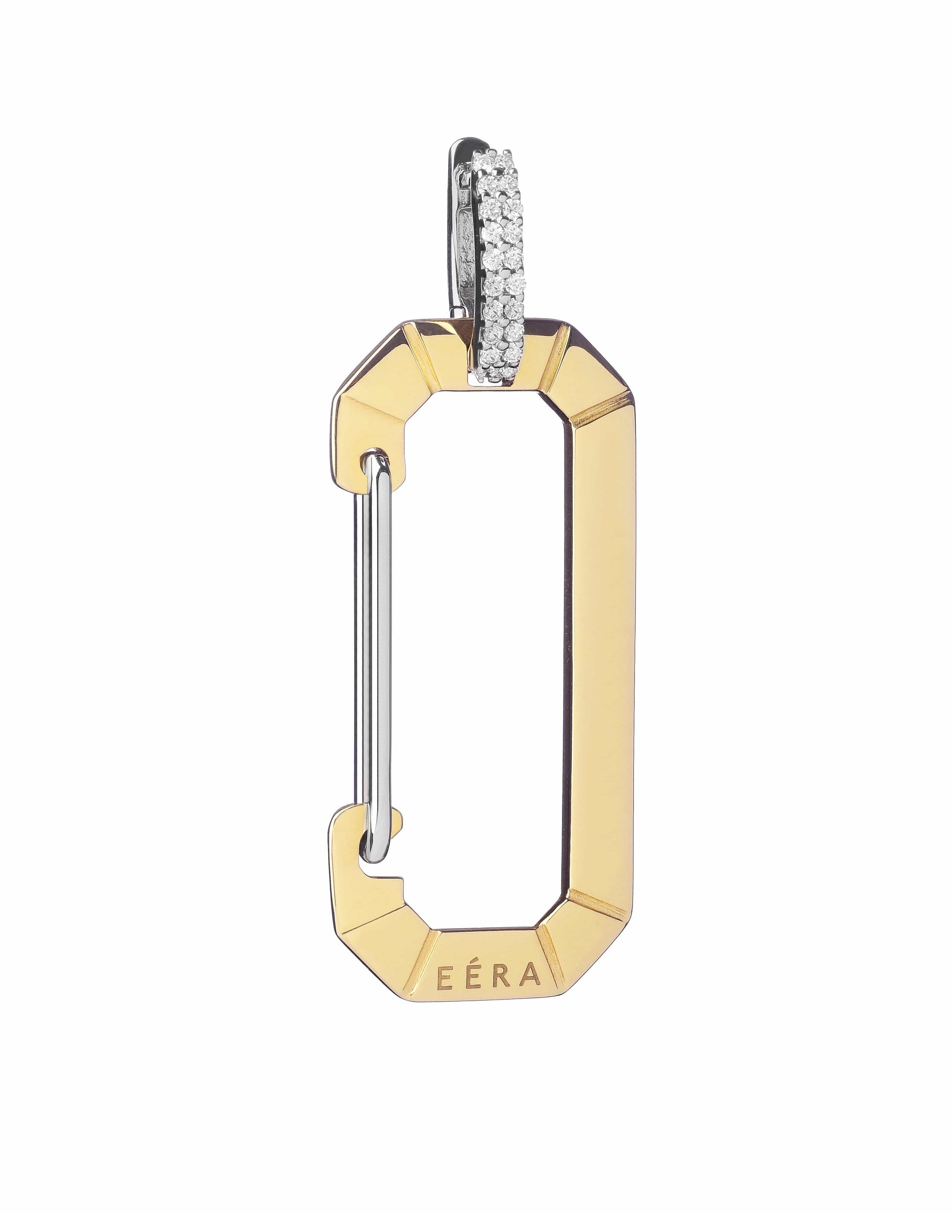 EÉRA-Small Gold Chiara Earring-WHITE GOLD