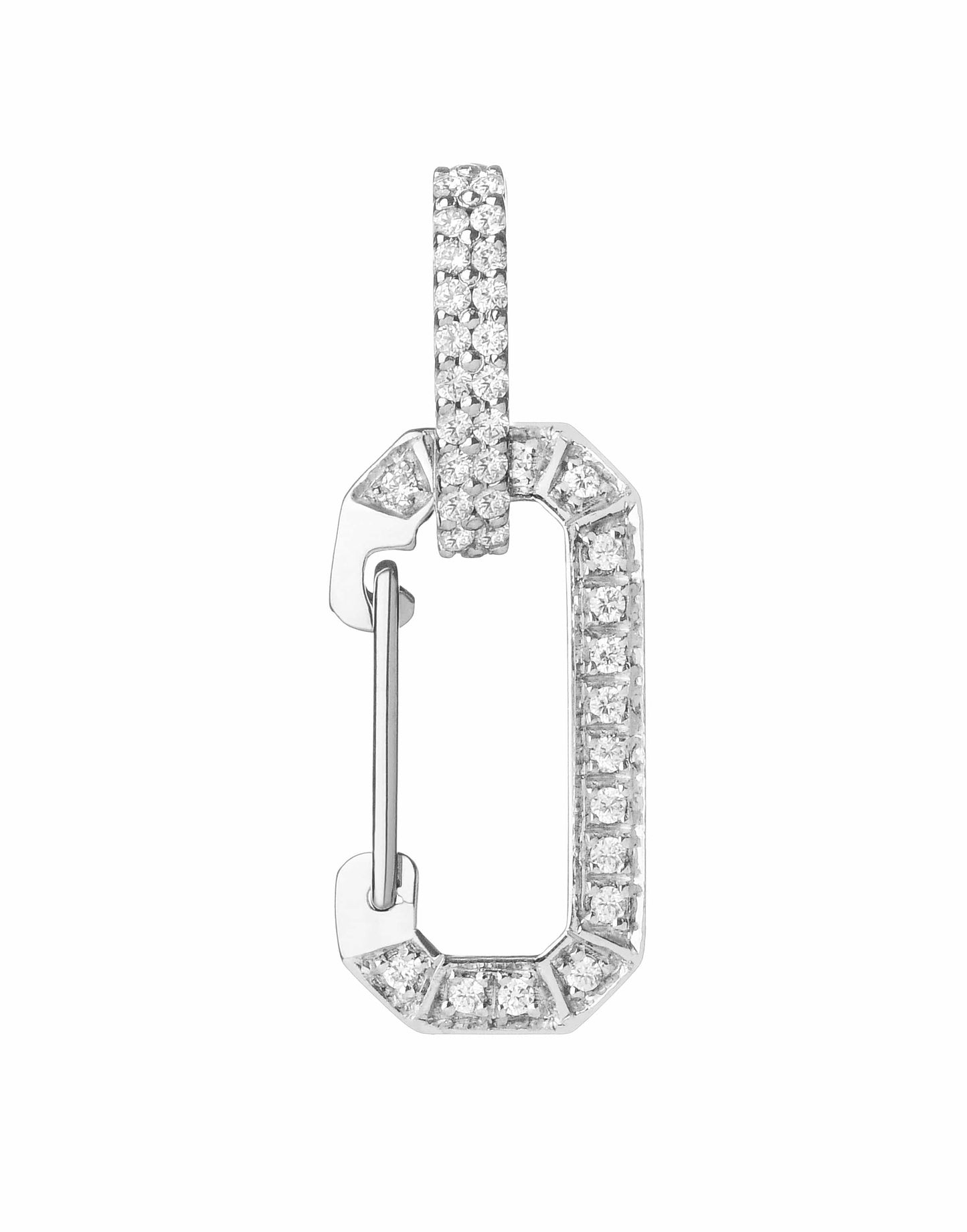 EÉRA-Small White Gold Pave Chiara Earring-WHITE GOLD