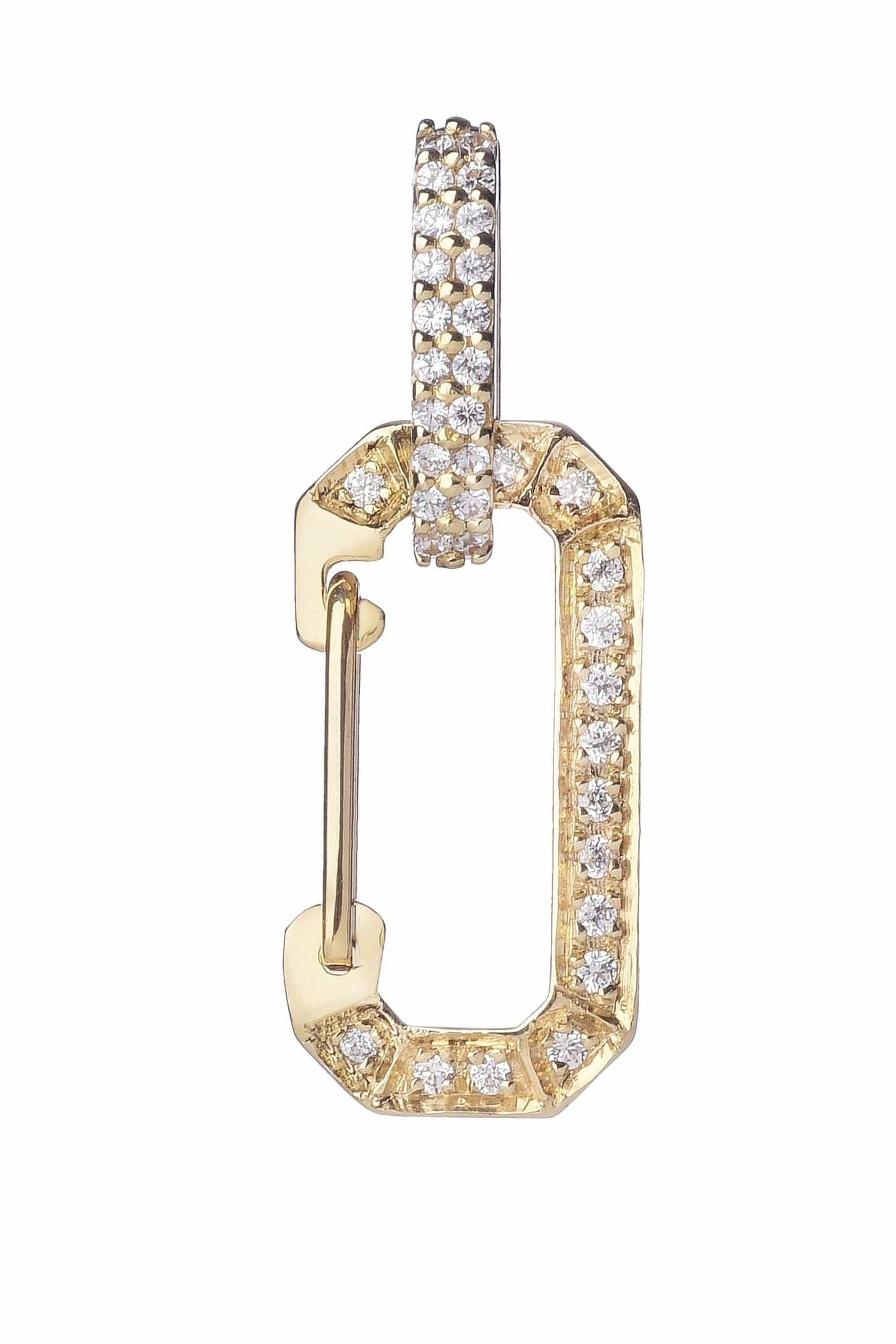 EÉRA-Small Yellow Gold Pave Chiara Earring-YELLOW GOLD
