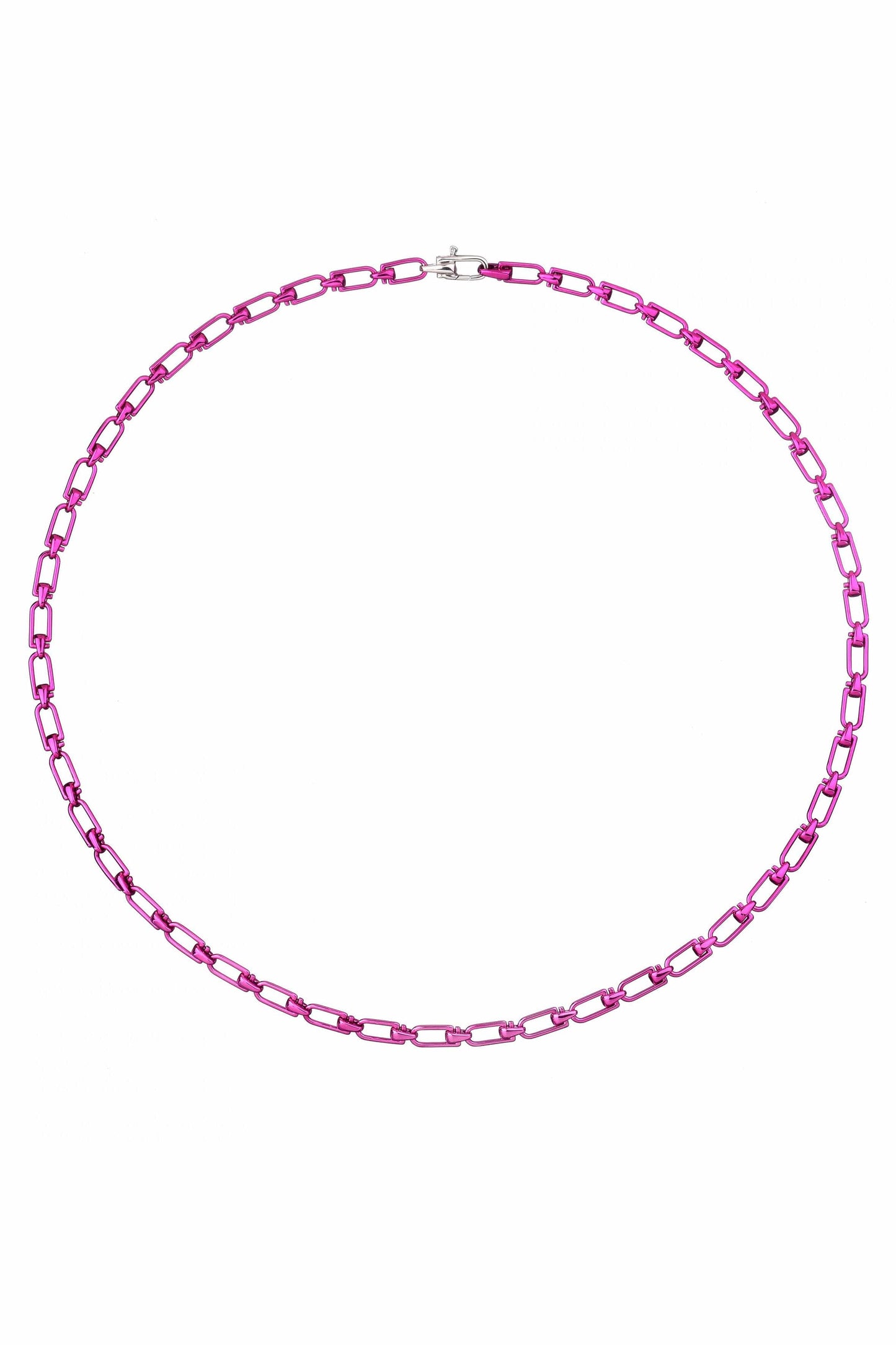 EÉRA-Reine Fuschia Necklace-SILVER