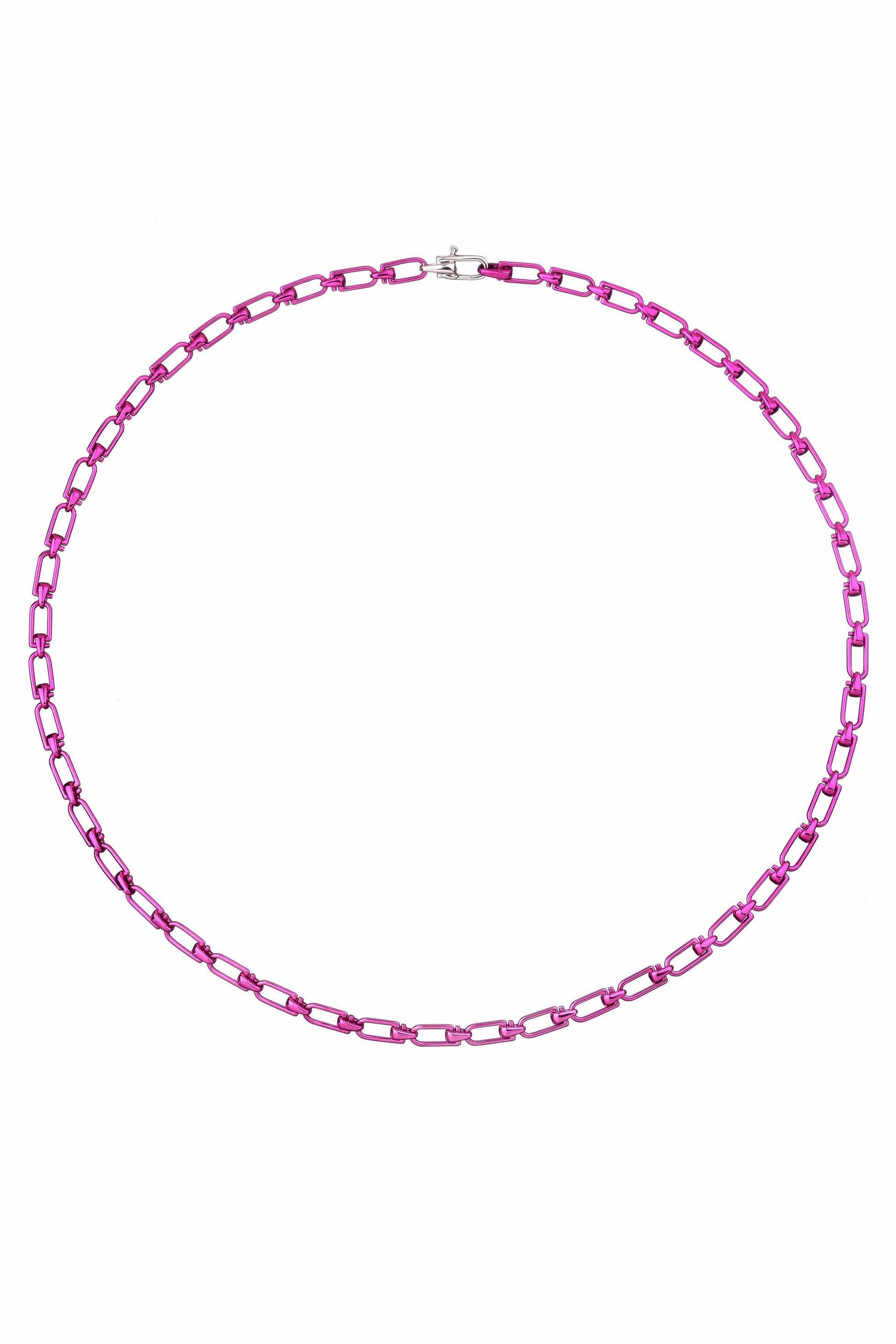 EÉRA-Reine Fuschia Necklace-SILVER