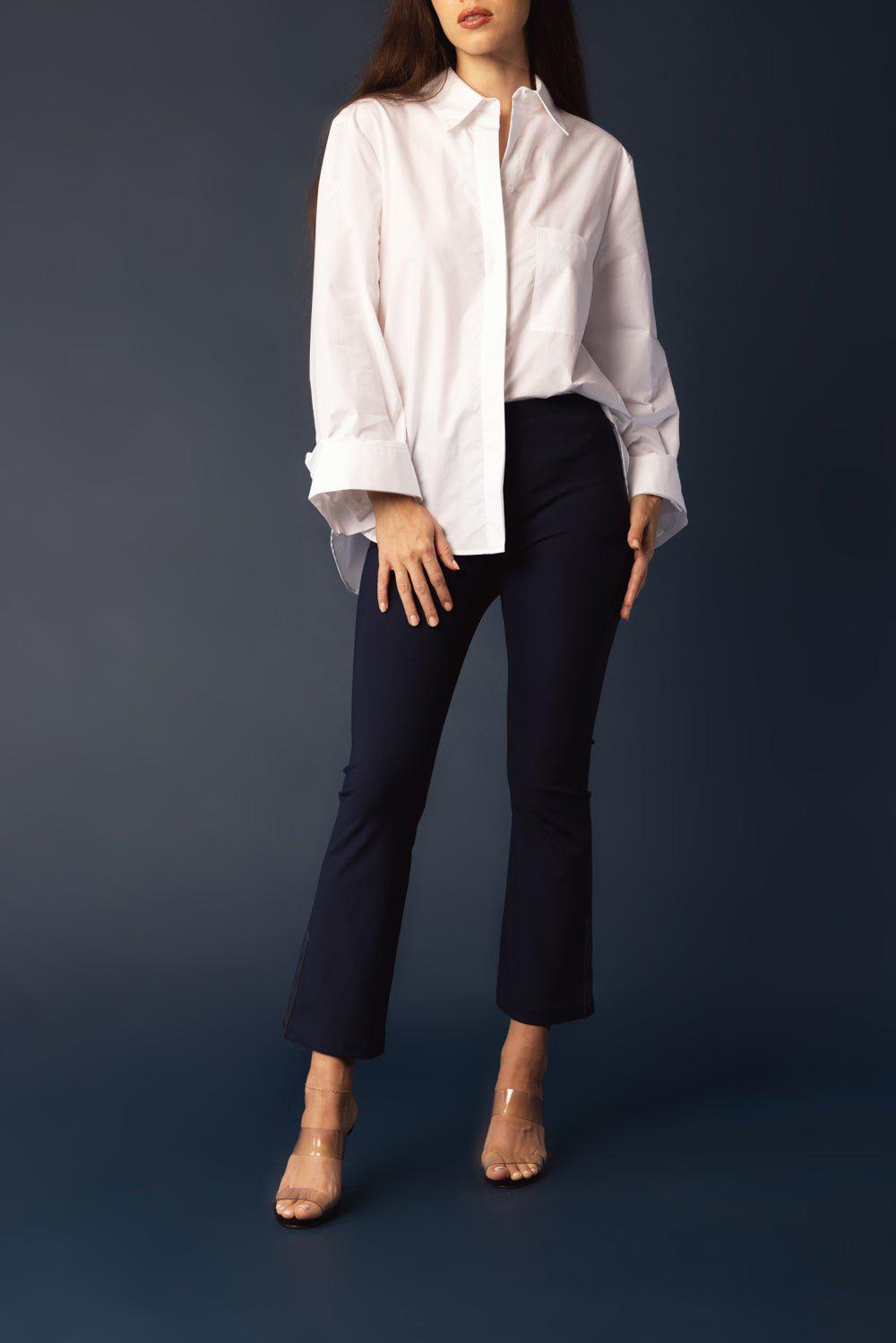 ELAINE KIM-Mitra Cropped Leggings - Marine-