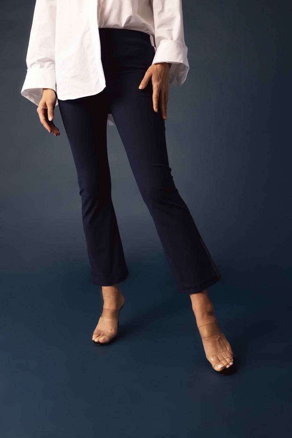 ELAINE KIM-Mitra Cropped Leggings - Marine-