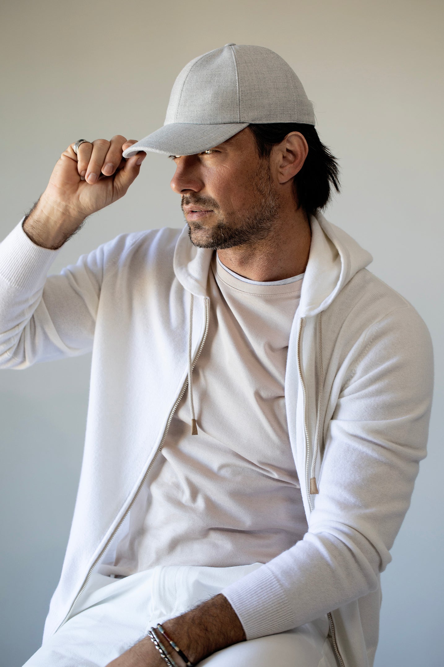 ELEVENTY-Baseball Hat-LTGRIGIO