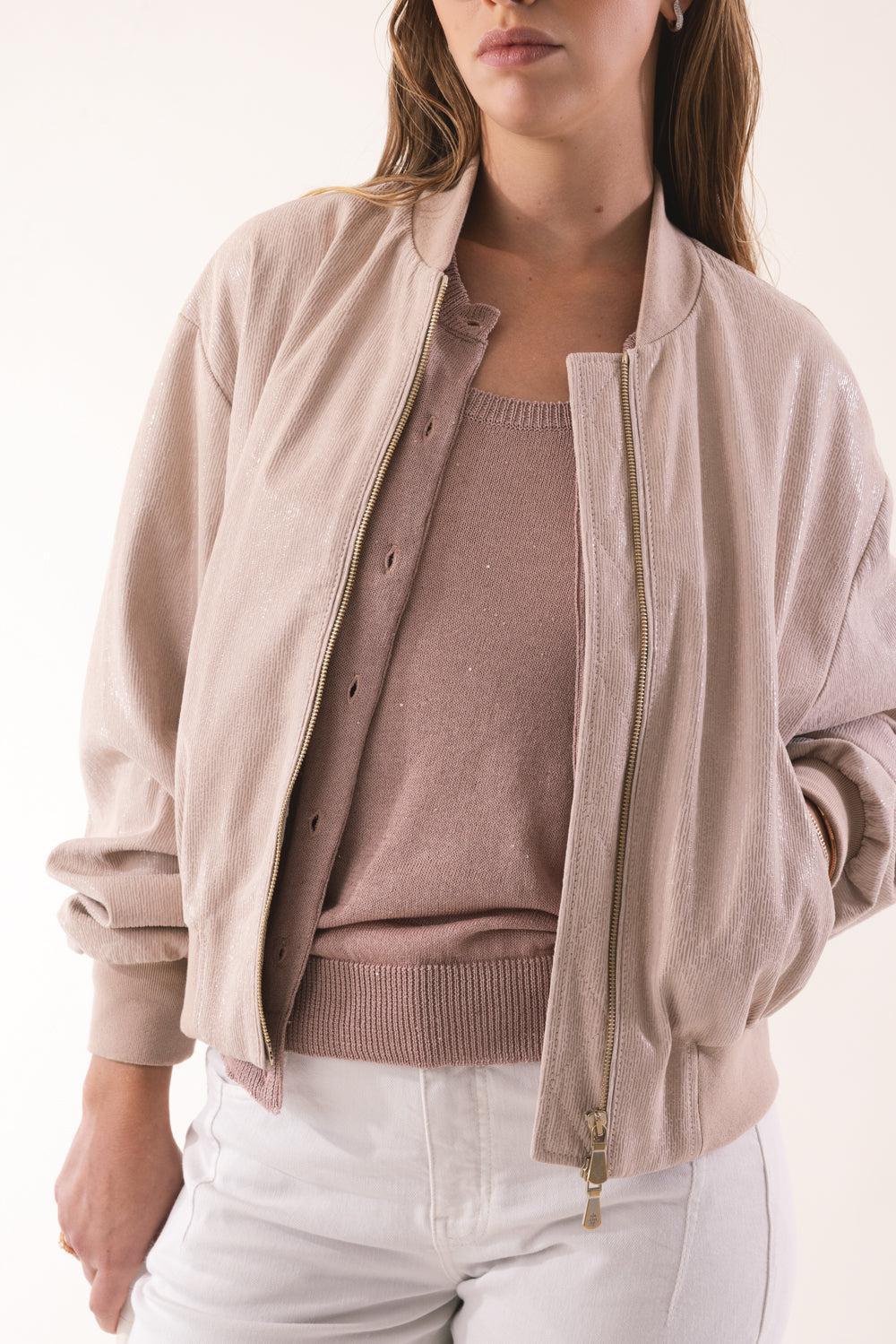 Bomber Jacket - Nude-NUDE-38-CLOTHINGCOATLEATHER-ELEVENTY