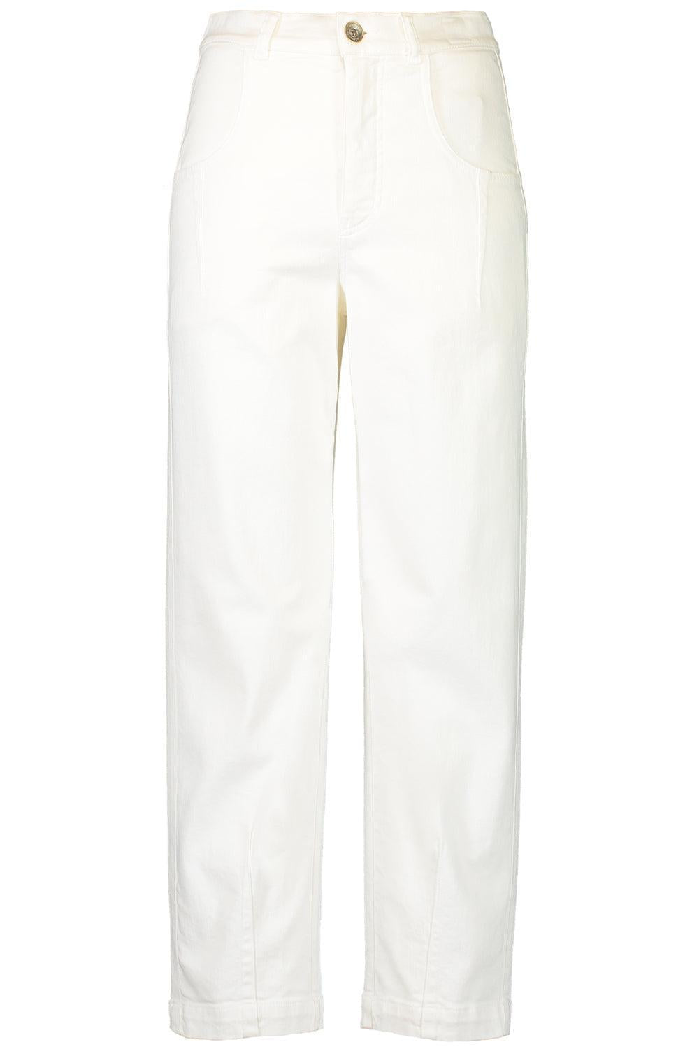 Cropped Jean - White