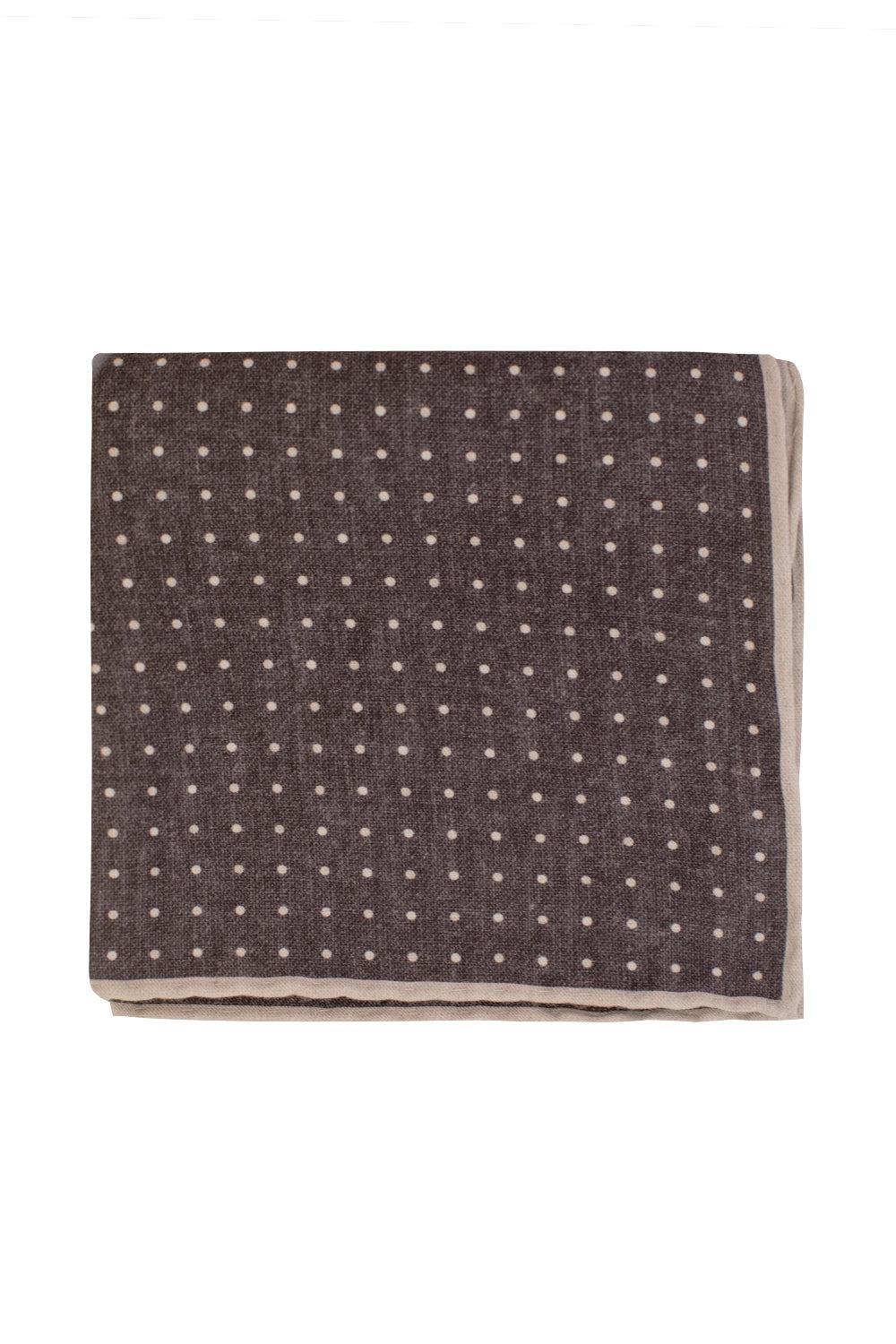 Pocket Square - Blue Gray Dot-BLU/GRAY-MENSACCESSORIESPOCKET SQUARE-ELEVENTY
