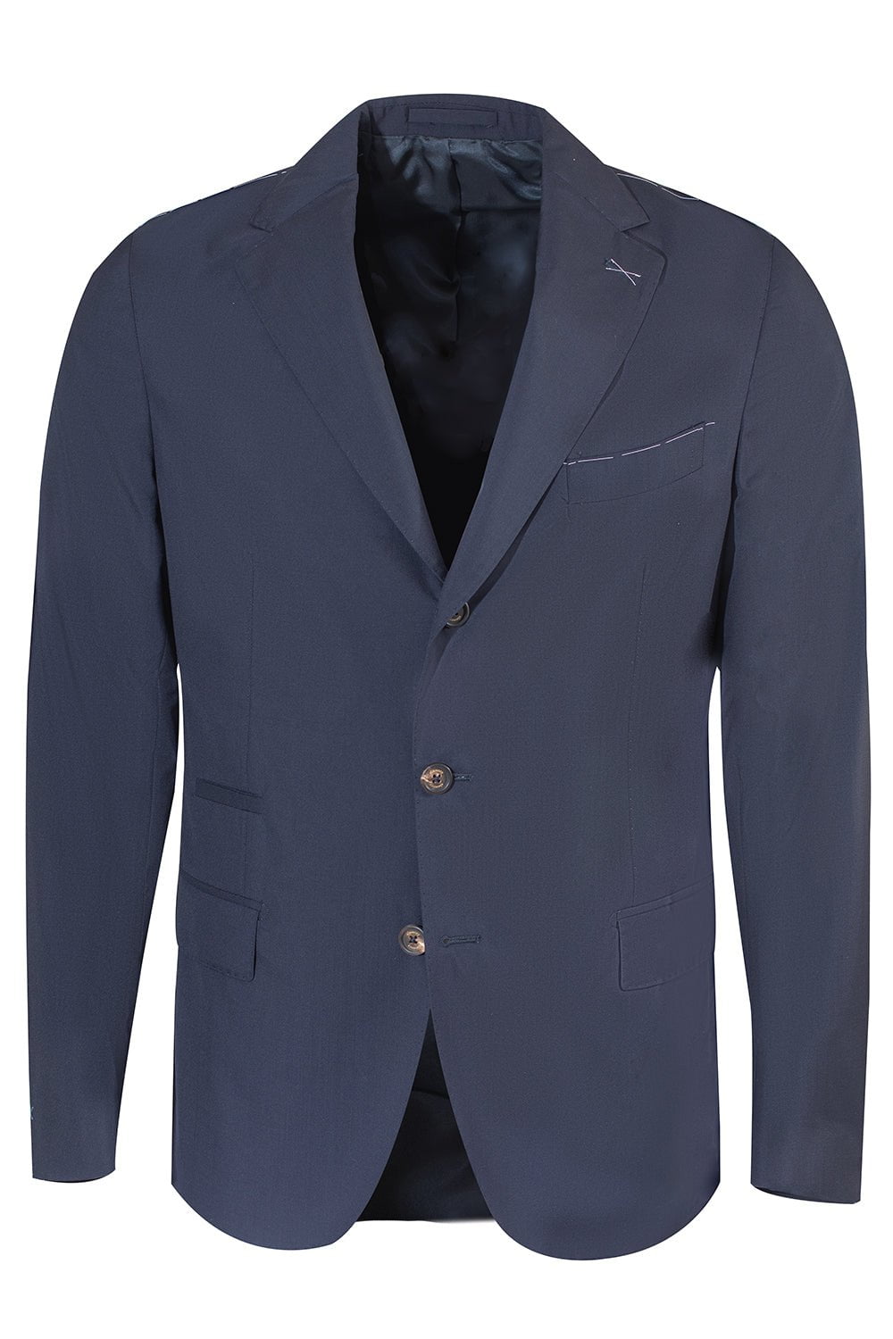 ELEVENTY-Single Breasted Jacket - Blue-