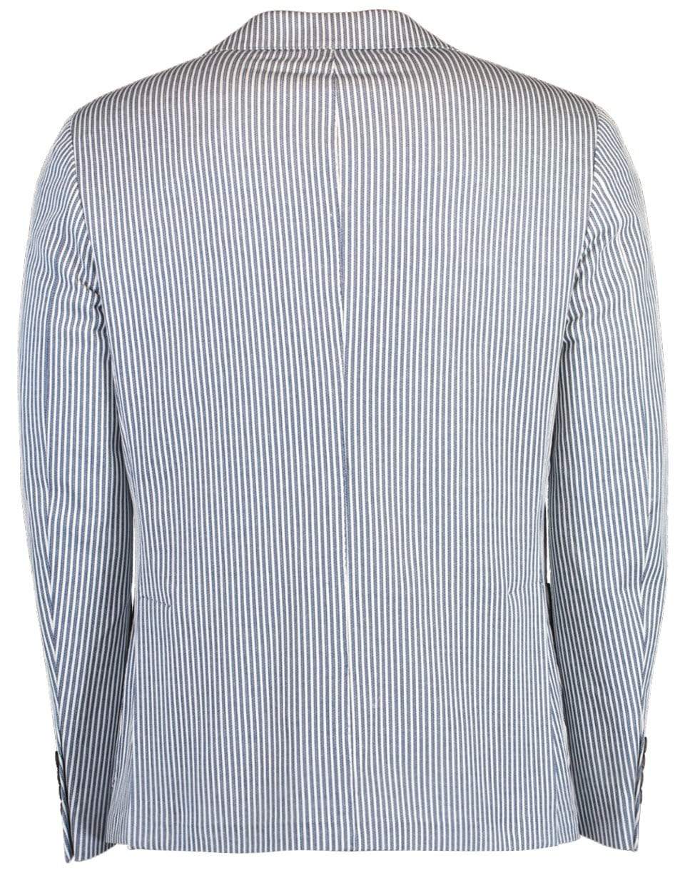 ELEVENTY-Striped Real Cut Jacket-