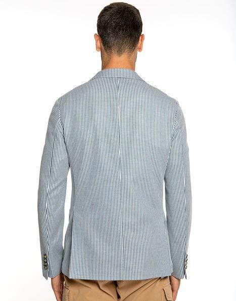 ELEVENTY-Striped Real Cut Jacket-
