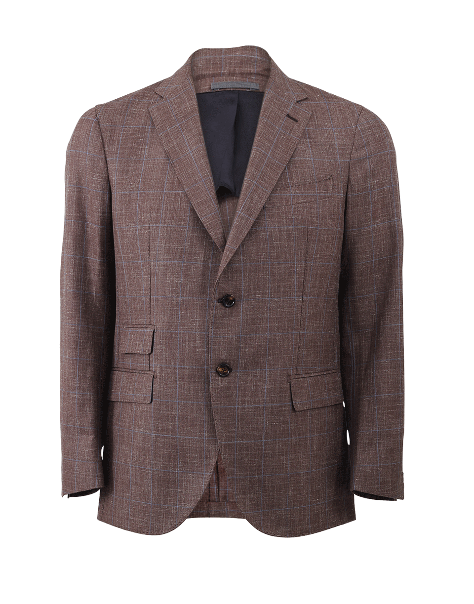ELEVENTY-Window Pane Summer Jacket-
