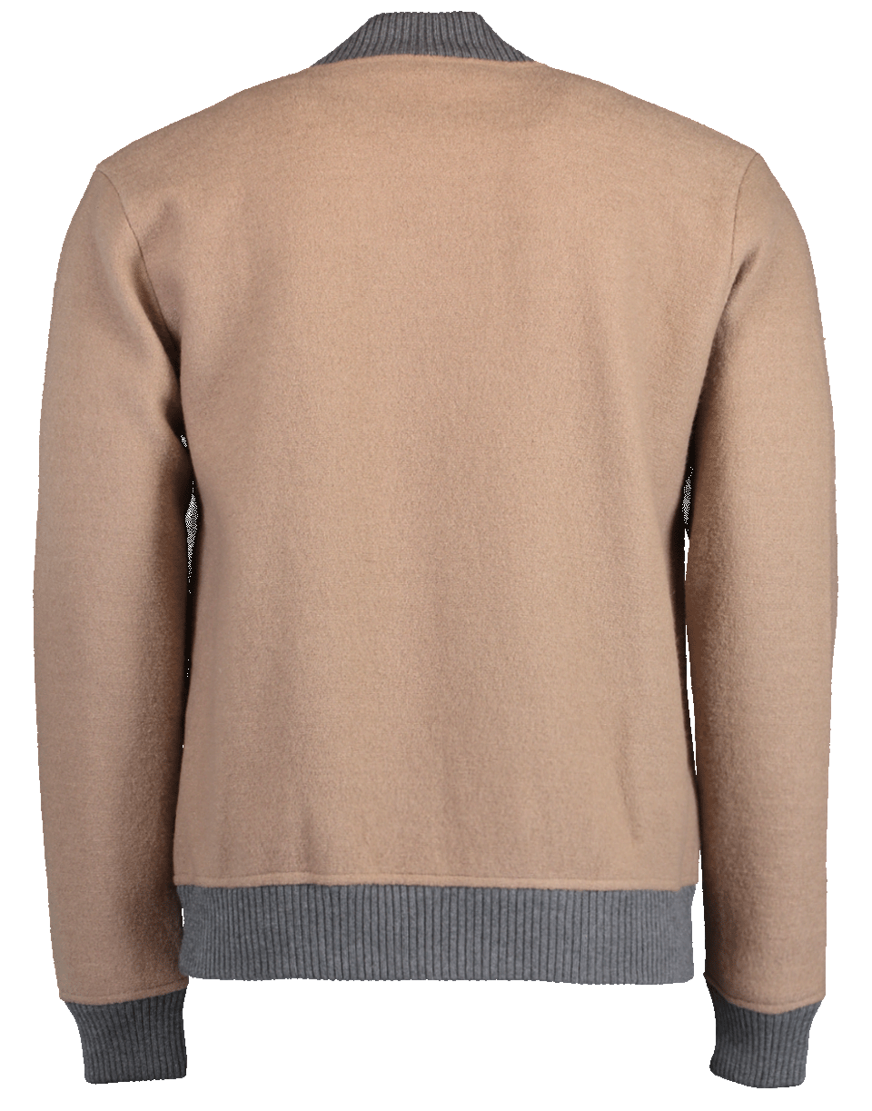 ELEVENTY-Boiled Wool Bomber Jacket-
