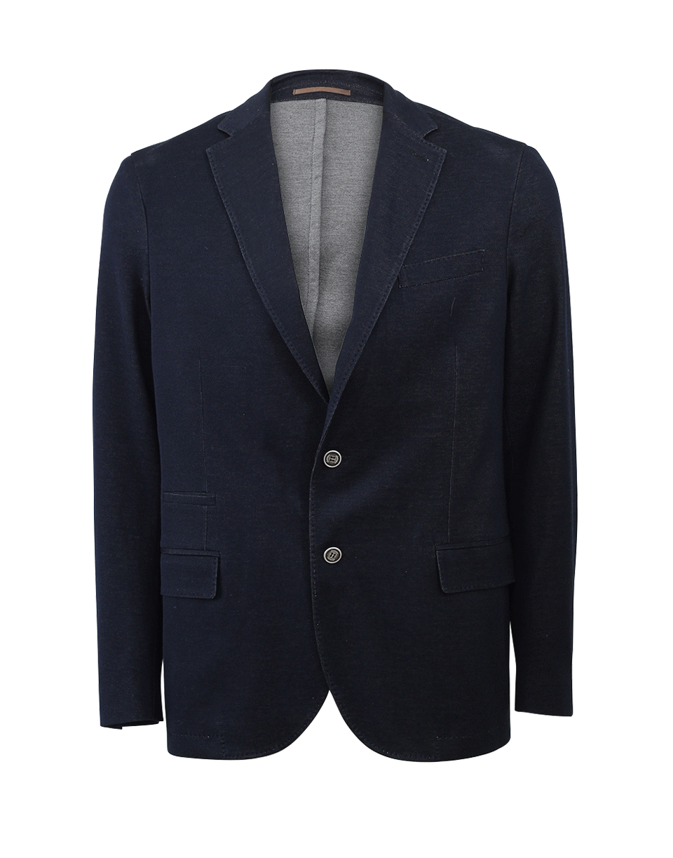 ELEVENTY-Denim Pique Jacket-