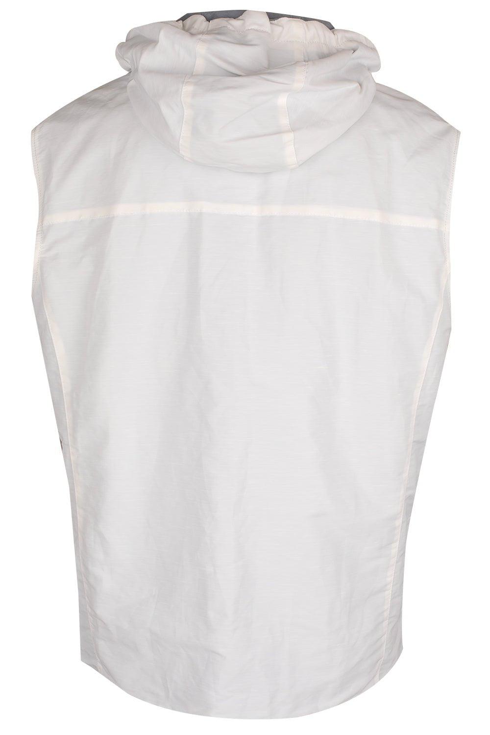 ELEVENTY-Reversible Vest - Denim White-