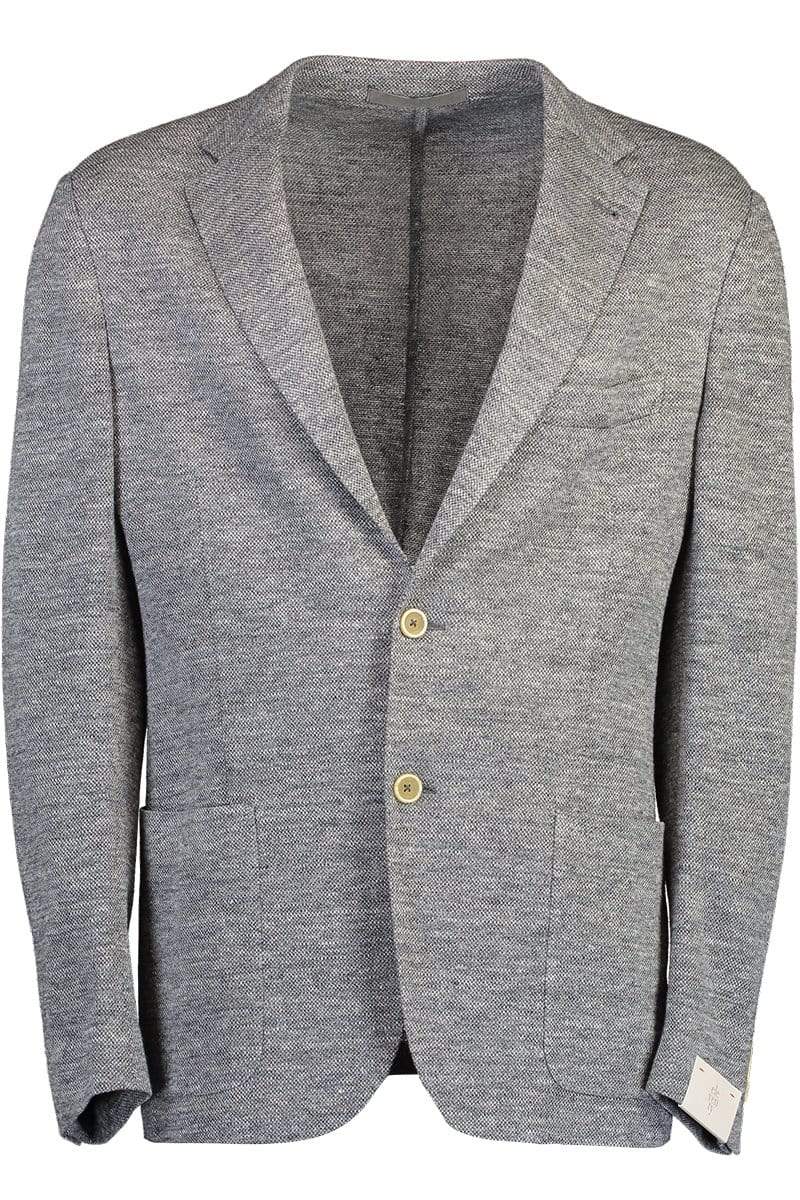 ELEVENTY-Classic Two Button Blazer - Grey-