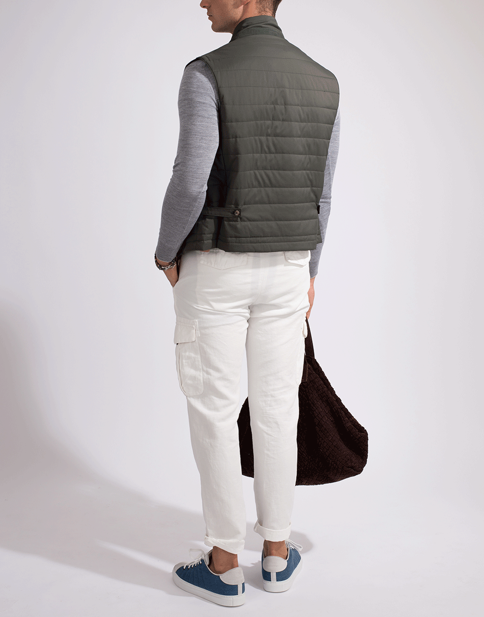 ELEVENTY-Nylon Button Vest-